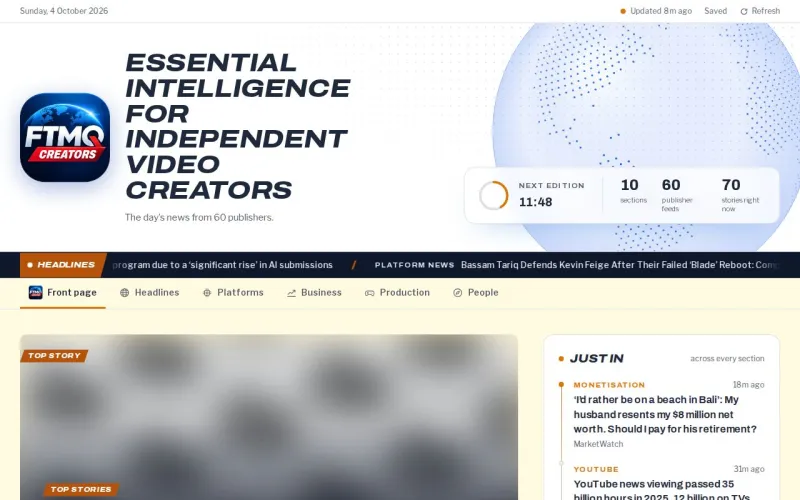 FTMQ Creators front page