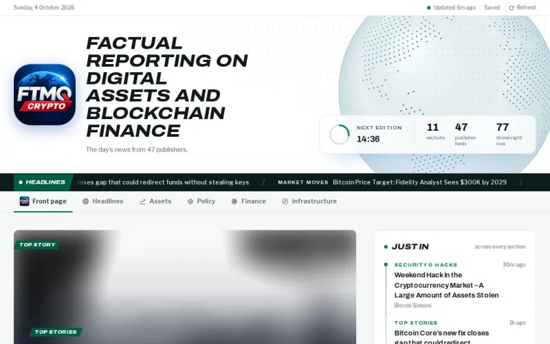 FTMQ Crypto front page