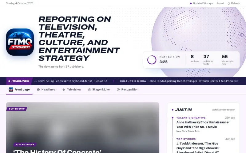 FTMQ Entertainment front page