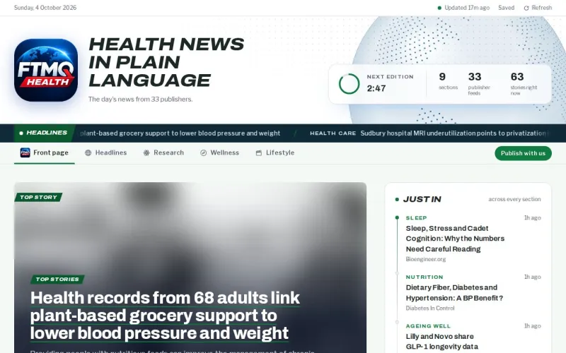FTMQ Health front page