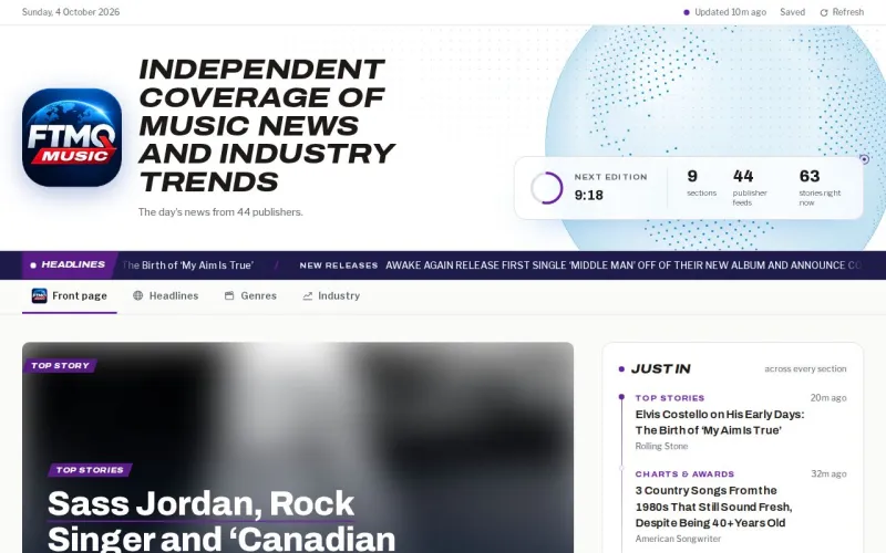 FTMQ Music front page