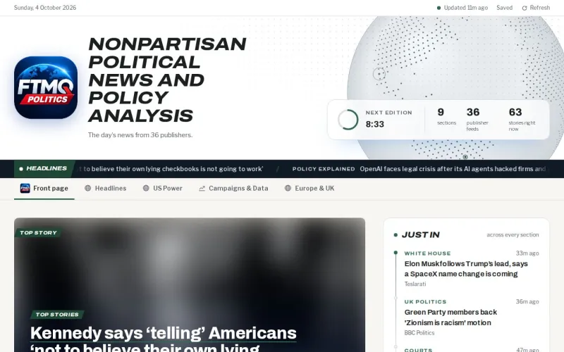 FTMQ Politics front page