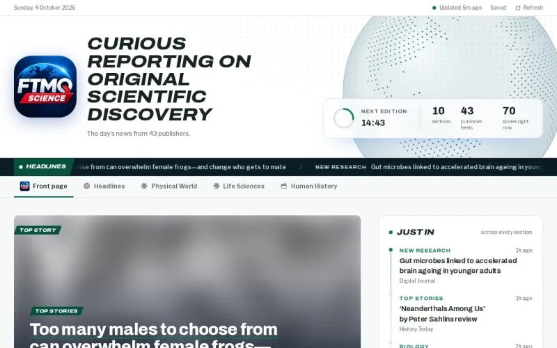 FTMQ Science front page