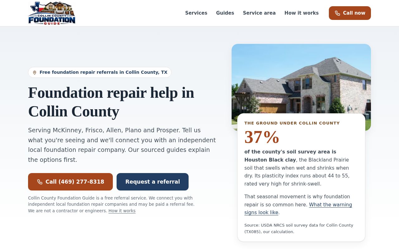 Collin County Foundation Guide homepage