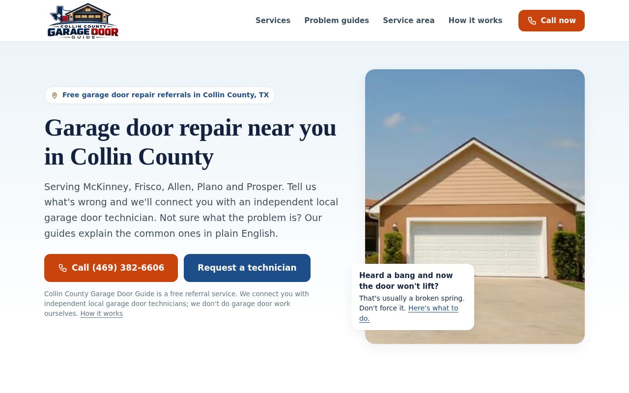 Collin County Garage Door Guide homepage